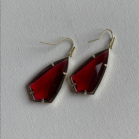 Kendra Scott Carla Earrings Berry Gold NEW - Picture 2 of 7